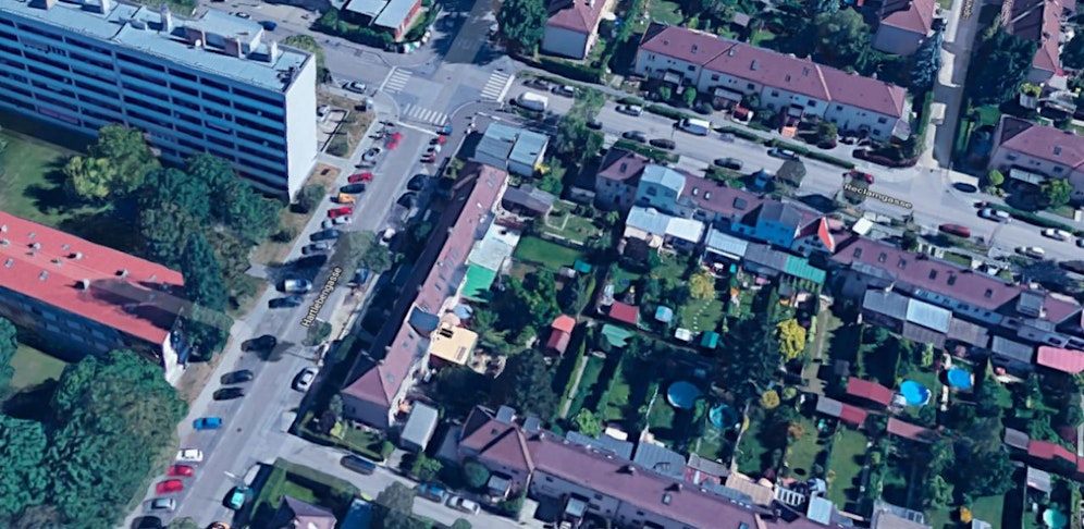 Die Hartlebengasse in Wien-Donaustadt.