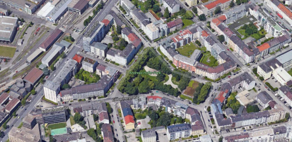 Unter dem Andreas-Hofer-Platz soll eine Tiefgarage entstehen.