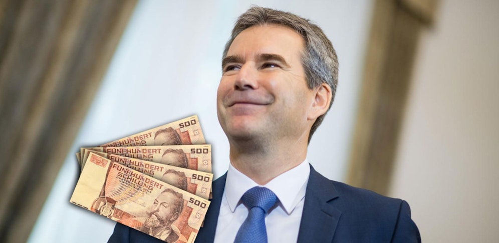 Umgerechnet 107 Millionen Euro sind verfallen - Hartwig Löger wird es freuen.