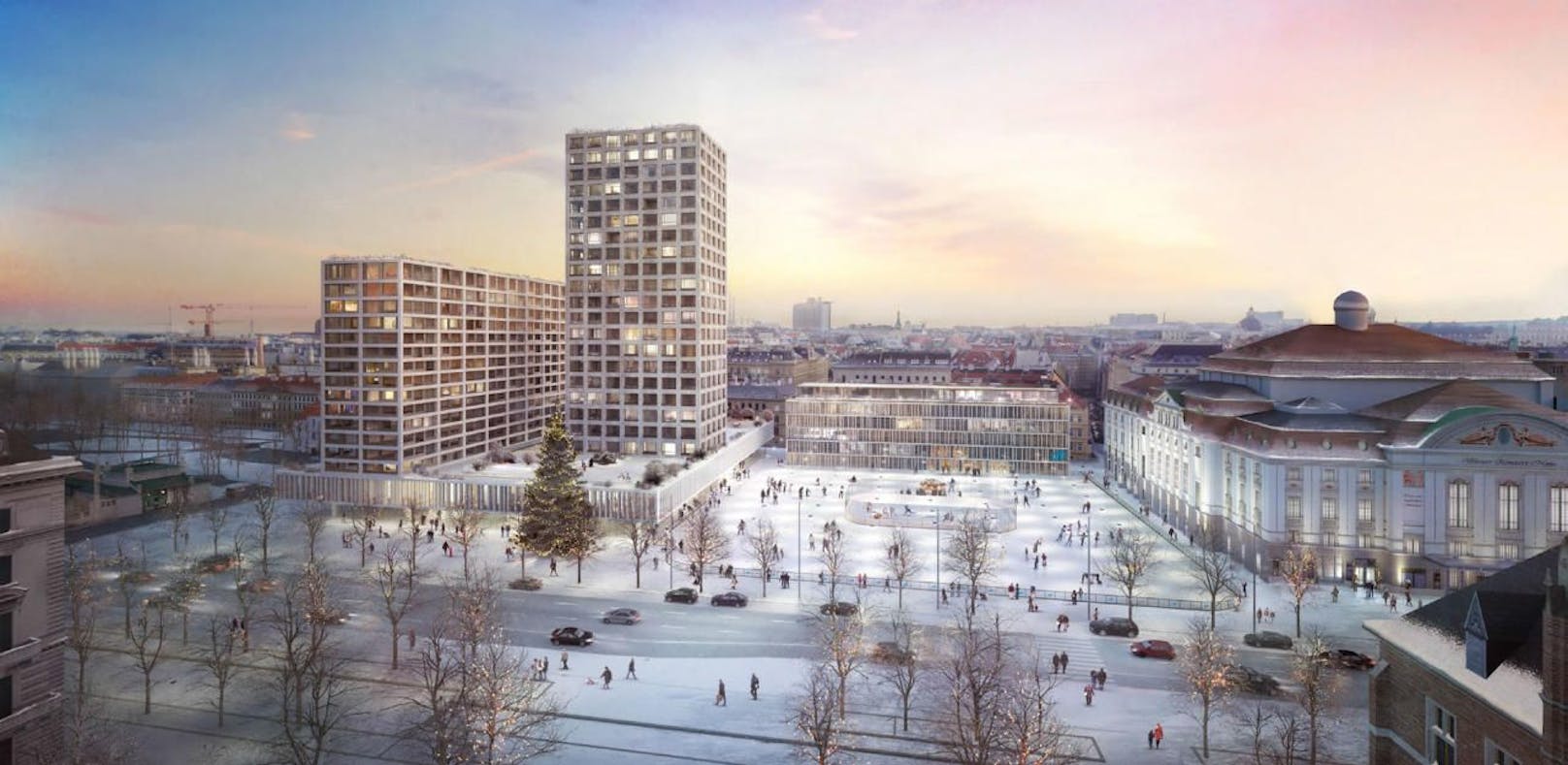 Das Hochhaus-Projekt am Heumarkt gefährdet den Welterbe-Status des historischen Wiener Zentrums.