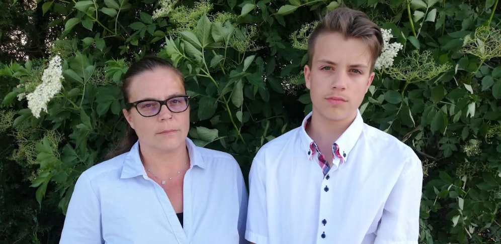 Mutter Sabine A. mit Sohn