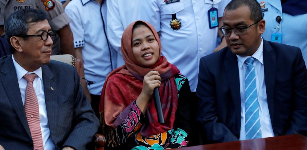 Siti Aisyah wurde verdächtigt, Kim Jong Uns Halbbruder ermordet zu haben. Sie wurde nach zwei Jahren Haft am Montag überraschend freigelassen.