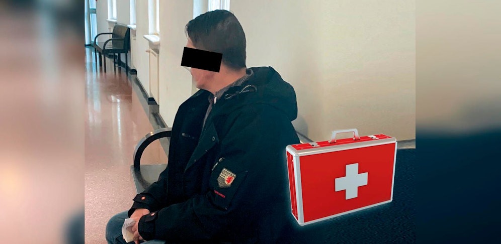 Der Angeklagte bei Gericht