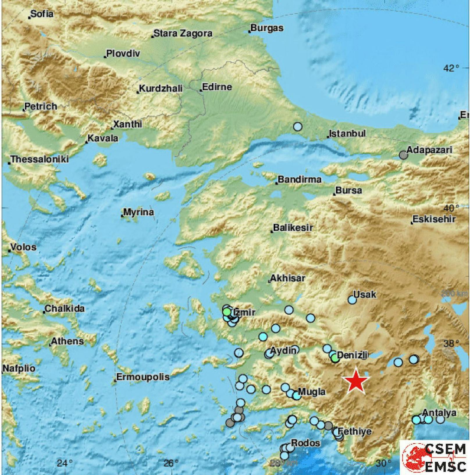 Erdbeben erschüttern die Türkei