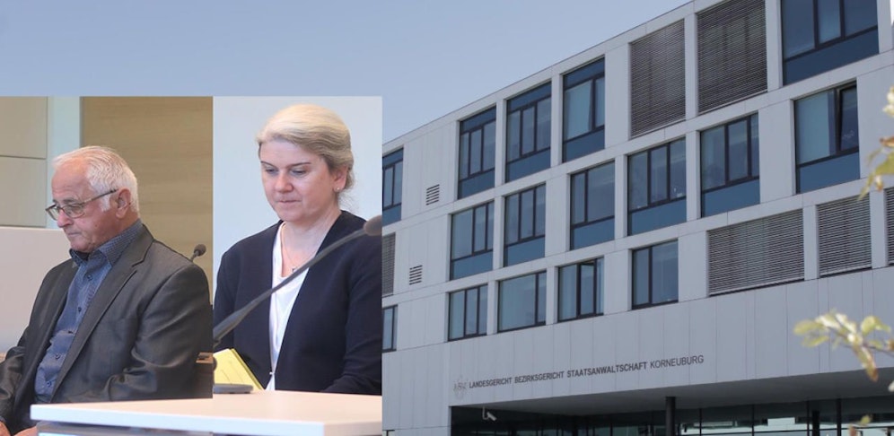 Die beiden Lokalpolitiker vor Gericht in Korneuburg.