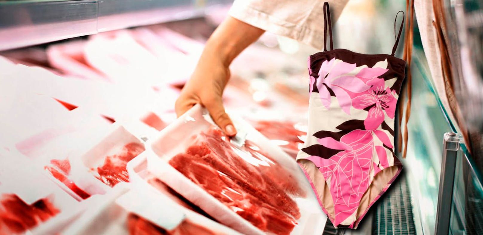 Fleisch unter Badeanzug aus Supermarkt gestohlen