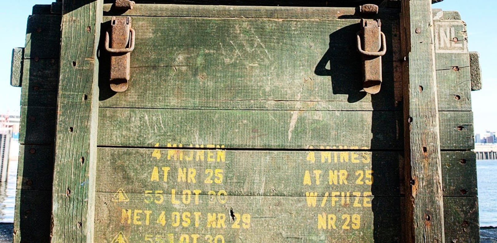 In den Munitionskisten lagerten 40 Kilogramm C4-Sprengstoff. 