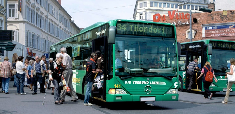 Der Buschauffeur konnte einen Unfall verhindern.