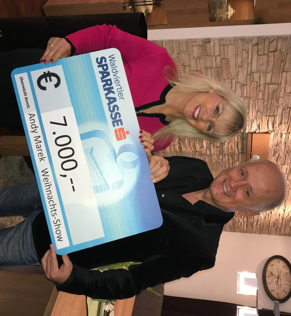 Andy Marek und Gattin Sabine freuen sich über den Erfolg der bereits zur Tradition gewordenen Weihnachts-Show.