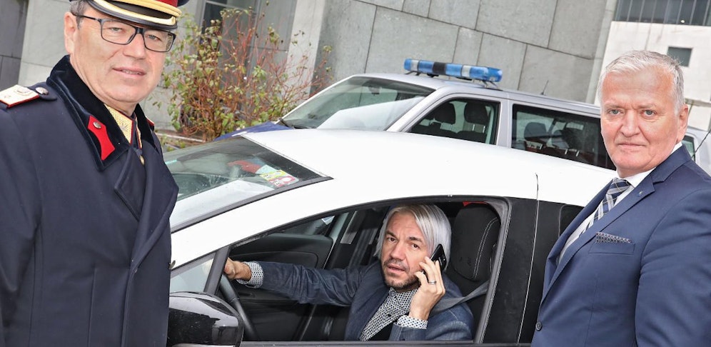 Ferdinand Zuser (l.) und SP-Landesvize Franz Schnabl (r.)