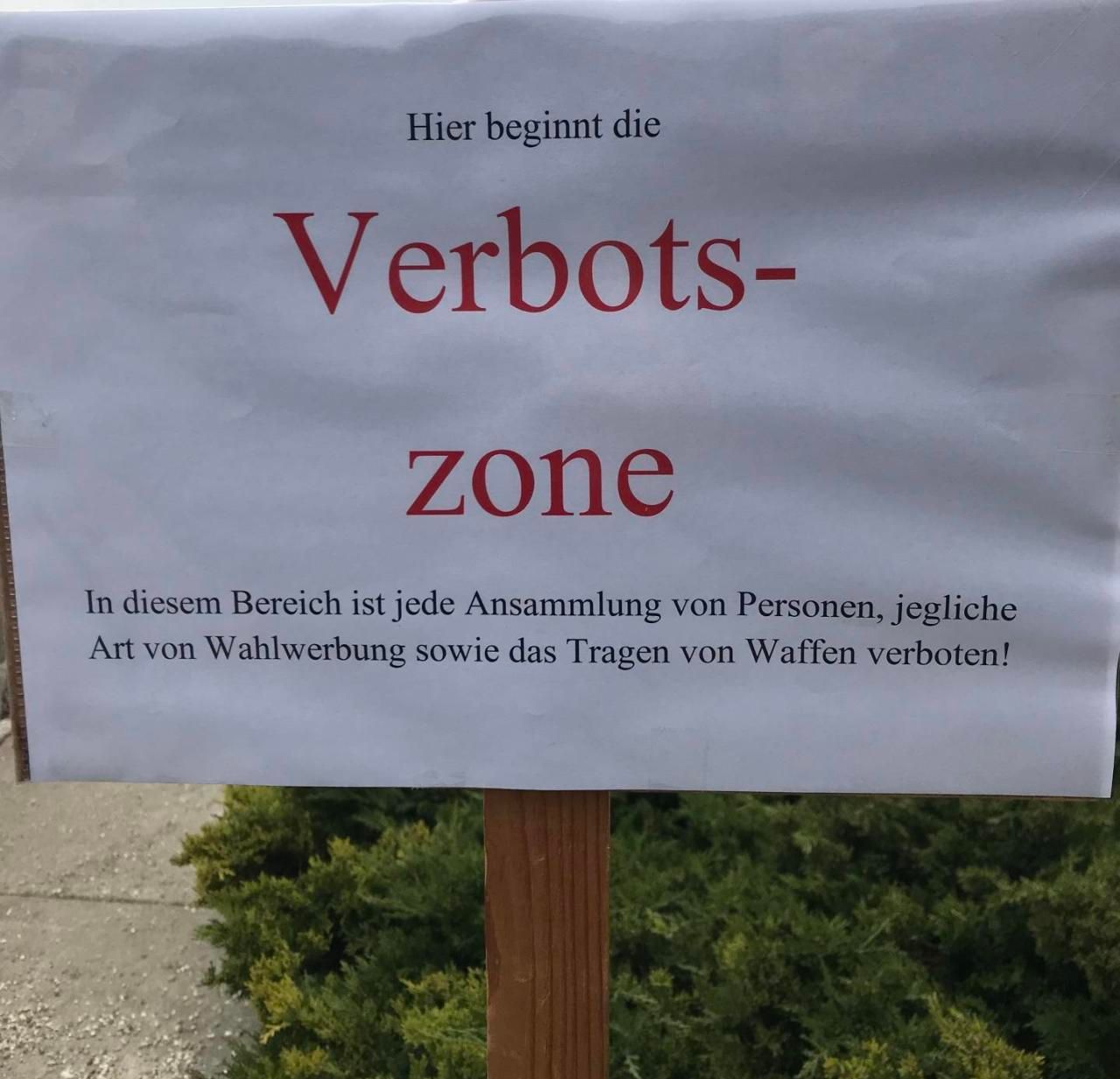 Heute.at - Wahlwerbung und Waffen verboten