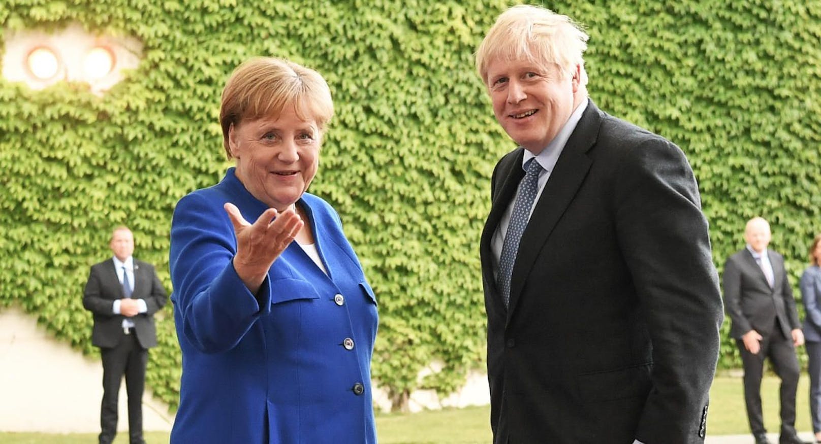Merkel empfing Johnson in Berlin.
