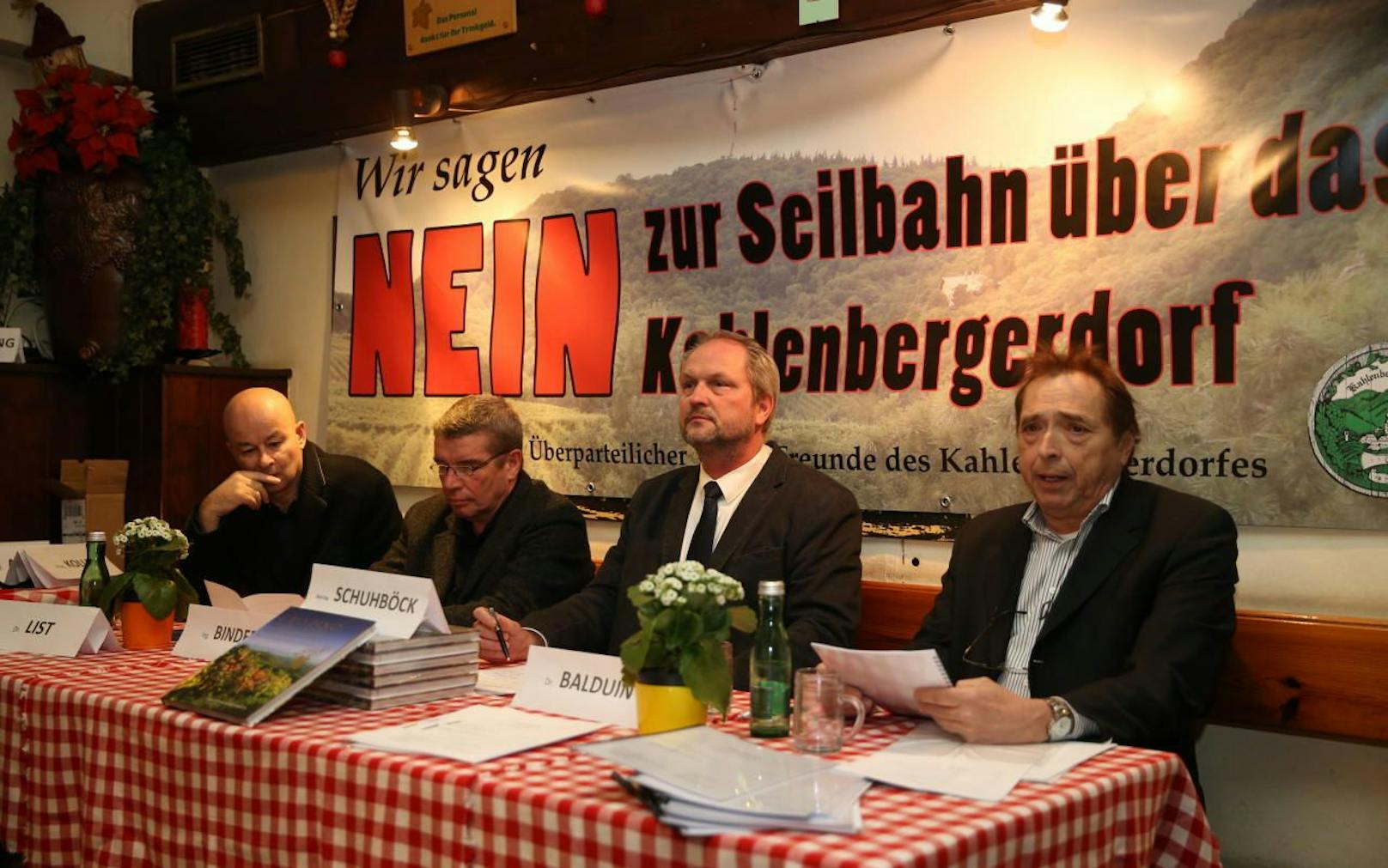 Drei Bürgerinitiativen gegen Kahlenberg-Gondel