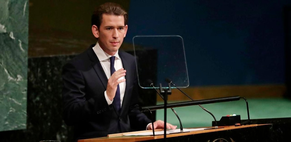 Außenminister Sebastian Kurz bei der UNO-Vollversammlung in New York.