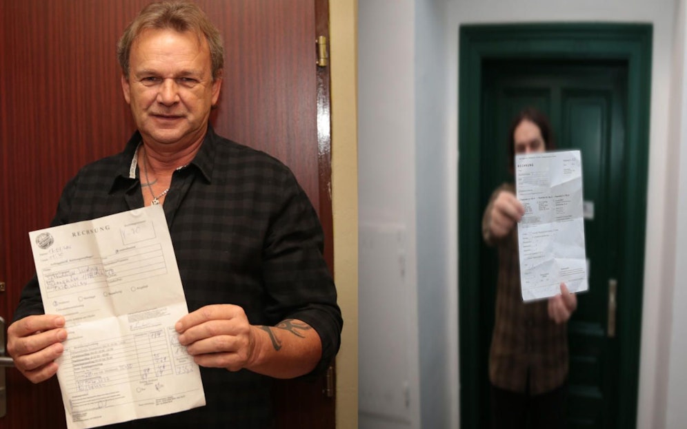 Ludwig S. und Viktor W.  von zwei Aufsperrdiensten mit ähnlichen Methoden über den Tisch gezogen.