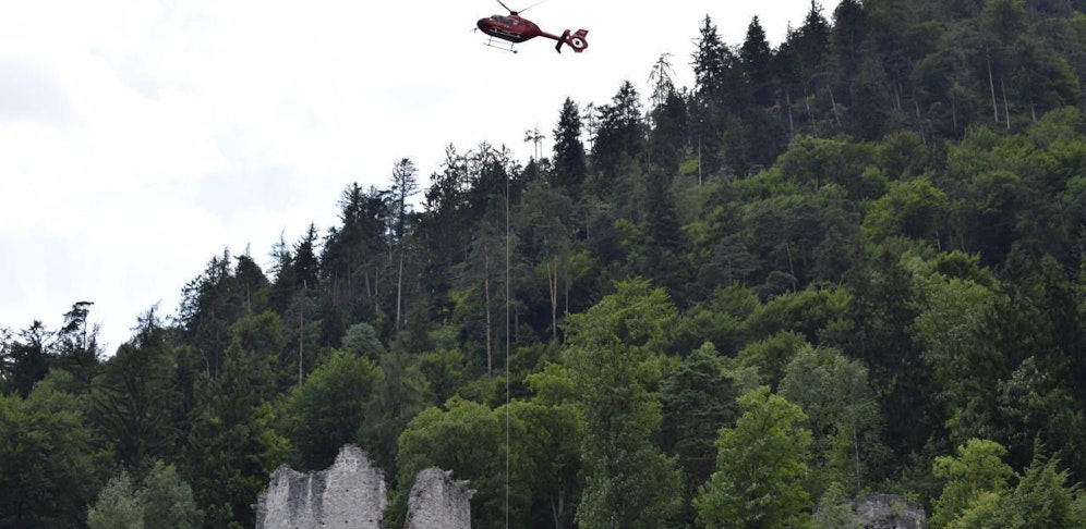 Der verletzte 17-Jährige wurde in das BKH Kufstein geflogen