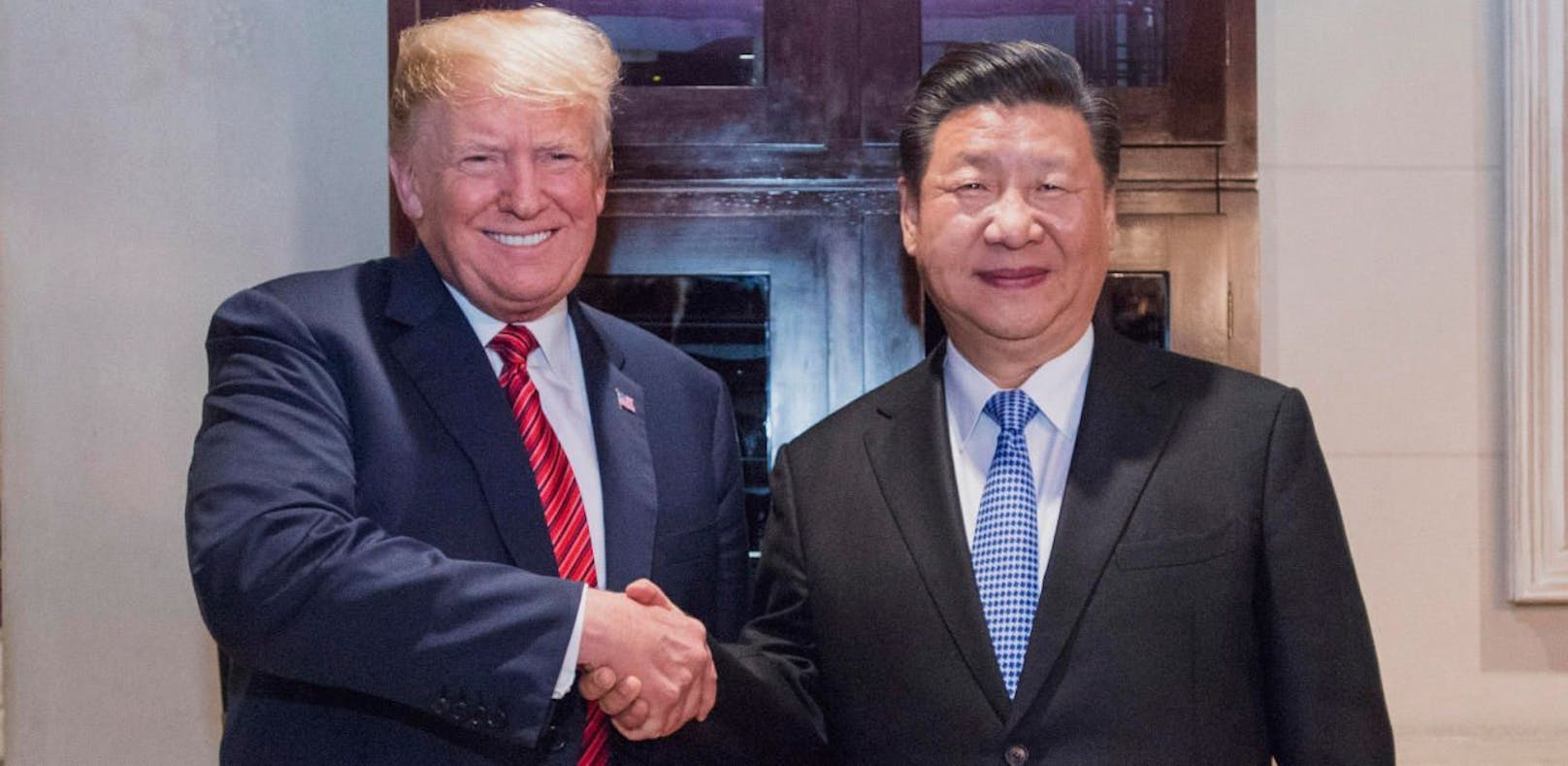 US-Präsident Donald Trump (links) und der chinesische Staatschef Xi Jinping. 