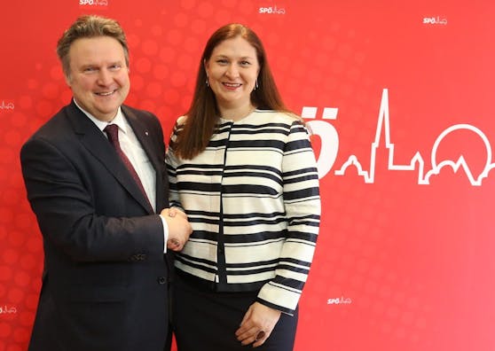 Michael Ludwig mit Barbara Novak, der neuen Landesparteisekretärin der Wiener SPÖ 