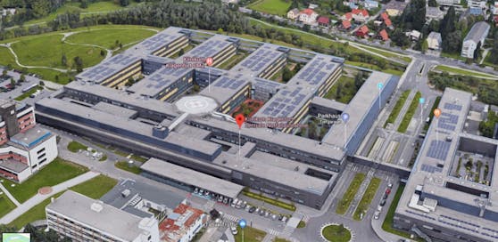 Das Landeskrankenhaus Klagenfurt.