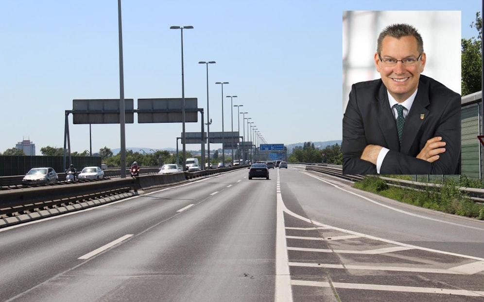Bezirksvorsteher Georg Papai (SP) fordert für die Nordbrücke eine dritte Fahrspur.