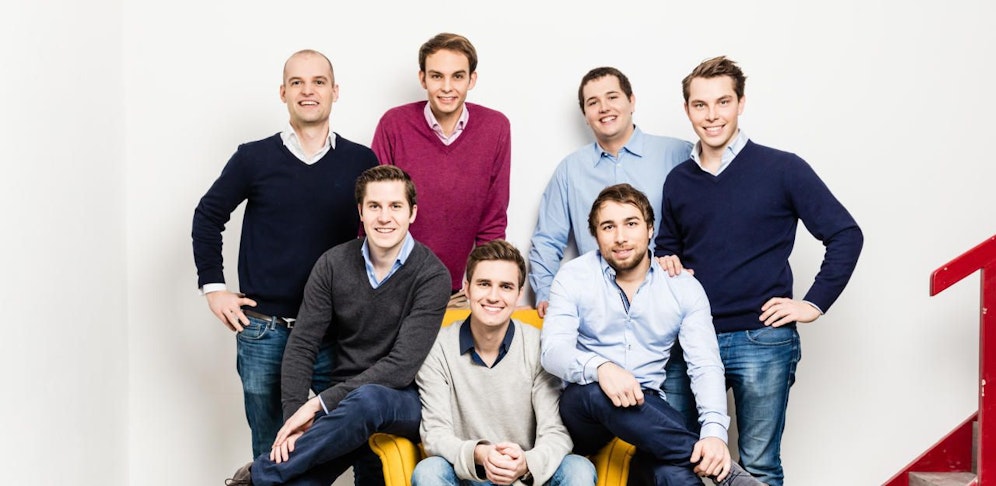 Andreas Altheimer, Alexander Birke, Nicolas Vorsteher, Constantin Wintoniak, Robert Rainer, Dominik Hackl und Markus Presle bauten "Prescreen" zu einem Millionen-Unternehmen auf.