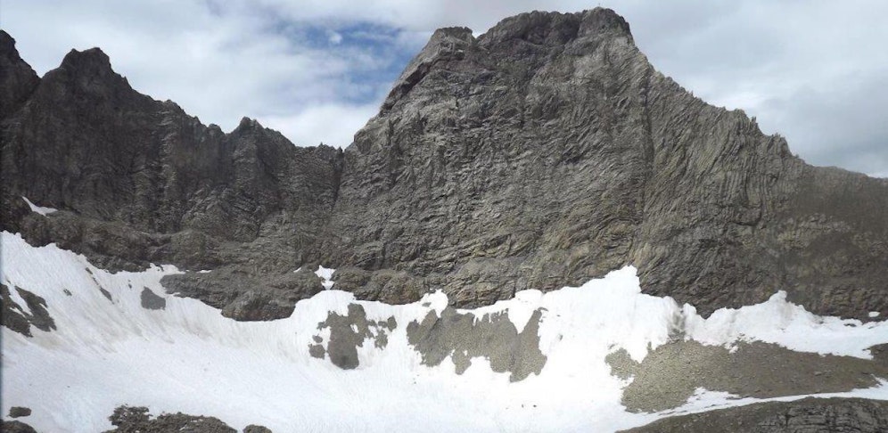 Die Absturzstelle: Parseierspitze.
