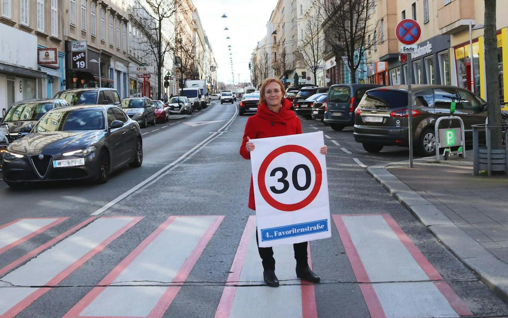 Die Wiedner Bezirkschefin Lea Halbwidl (SPÖ) will die Favoritner Straße zur Tempo 30-Zone machen. 