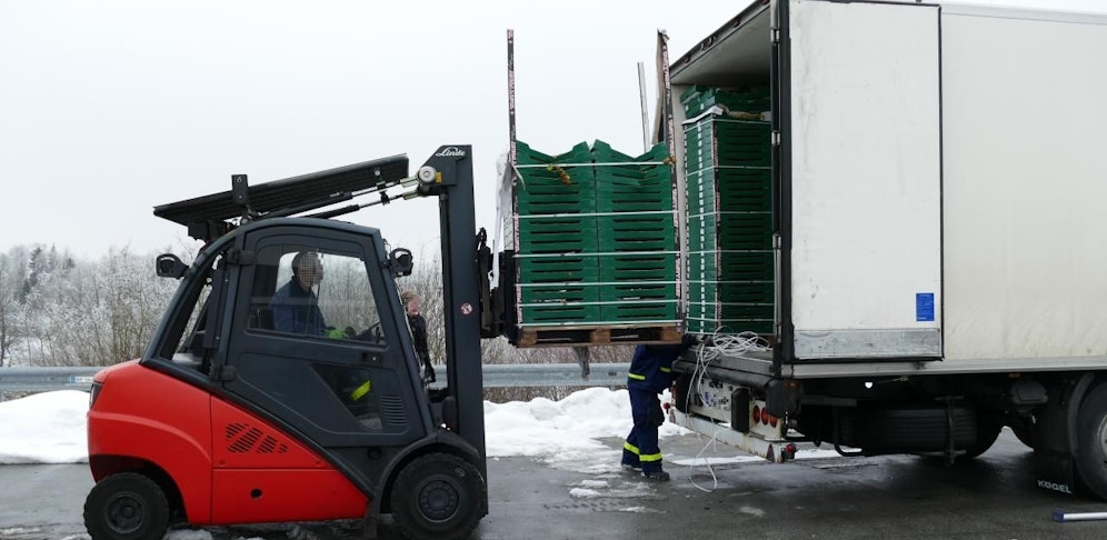 In diesem Kühllaster wurden die Asylwerber transportiert. 