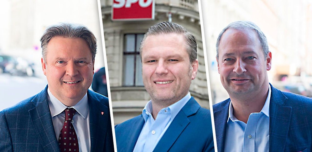 Von links nach rechts: Michael Ludwig, Manfred Arbacher-Stöger, Andreas Schieder