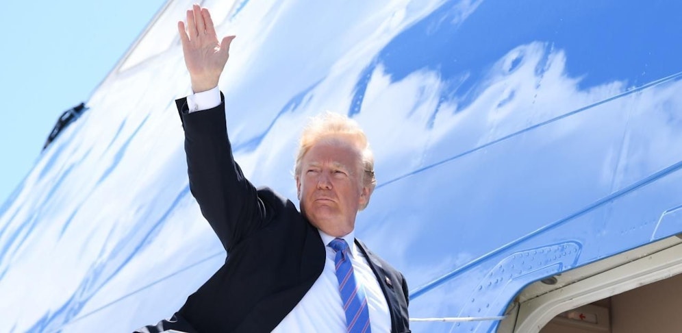 Trump in Kanada: In der Air Force One sorgte er für den Eklat