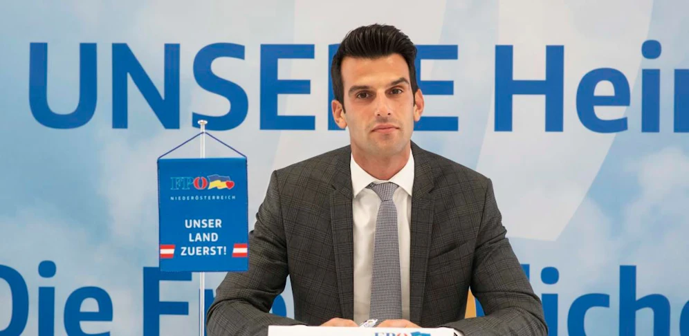 Udo Landbauer präsentierte die Themenschwerpunkte.