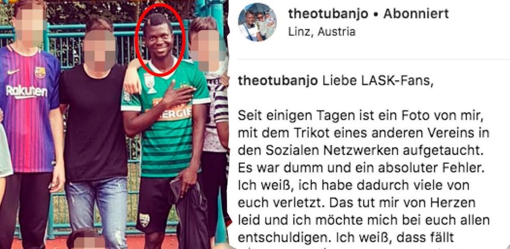 Yusuf Otubanjo postete ein Foto mit Rapid-Trikot, sorgte damit für Unruhe bei den Fans.