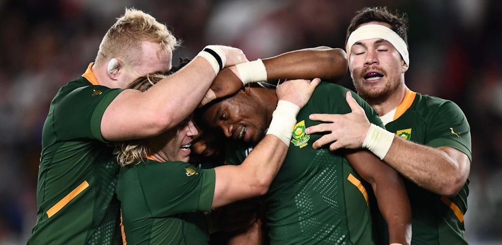 Die Springboks jubeln über den dritten Weltmeistertitel.