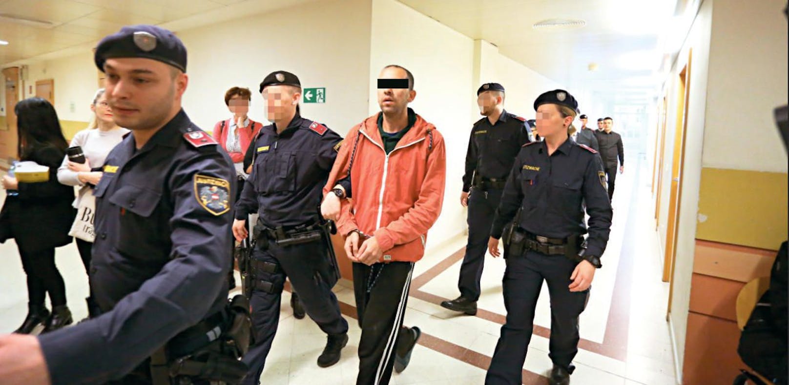 Der Bulgare (28) vor Gericht in Wien. 
