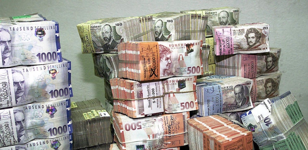 Der Schilling ist bald wertlos.