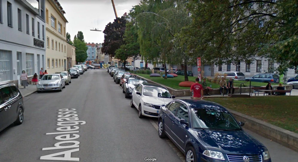 Blick in die Abelegasse in Wien-Ottakring