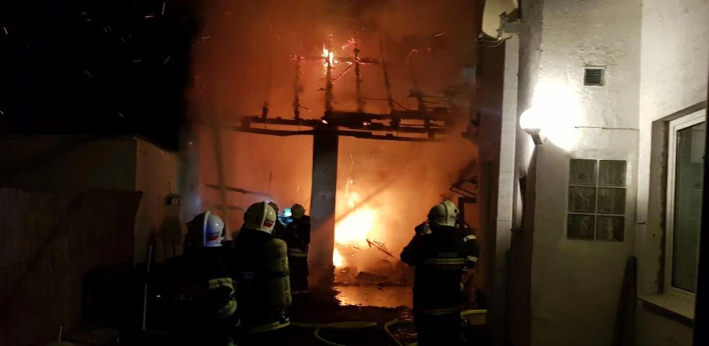 Beim Eintreffen der Feuerwehr brannte es lichterloh.