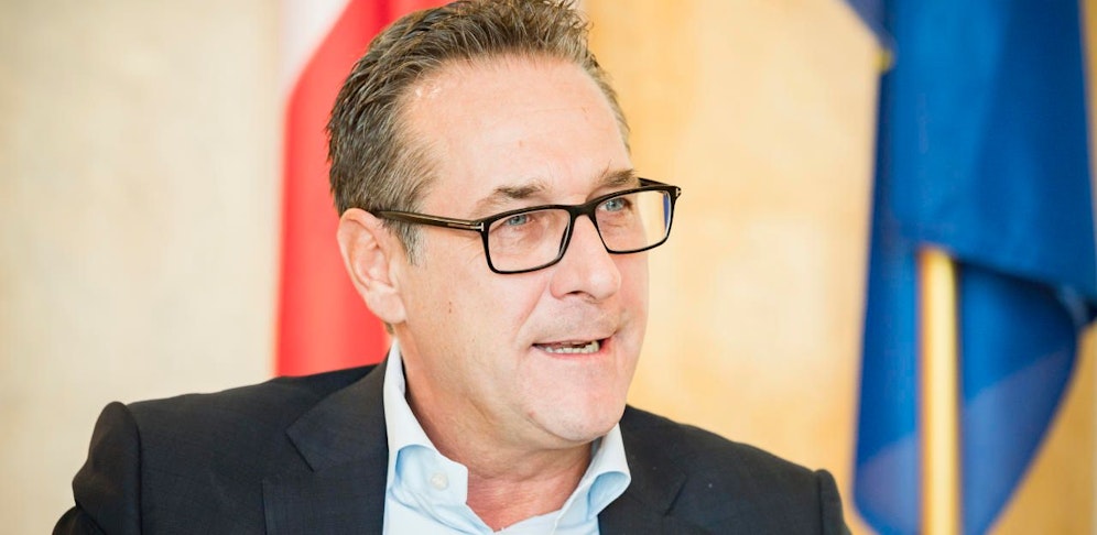 Heinz-Christian Strache in seinem Büro. Er bleibt lieber Vizekanzler, als dass er Wiener Bürgermeister wird.