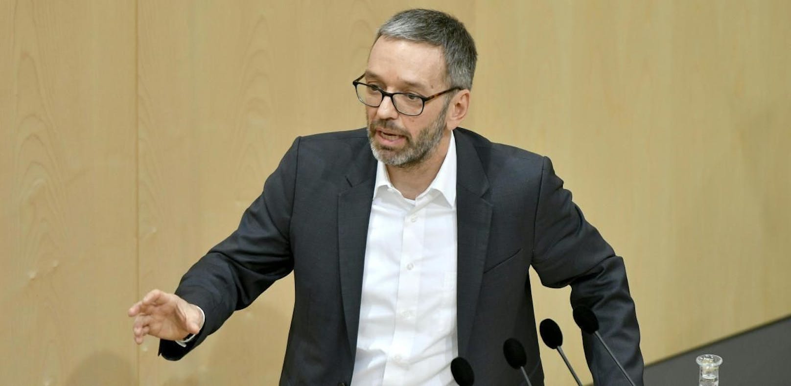 FPÖ-Klubchef Herbert Kickl im Nationalrat