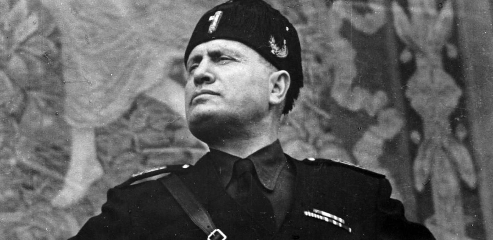 Italiens Diktator Benito Mussolini.