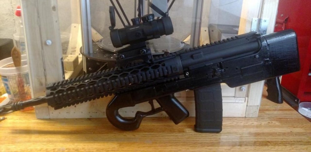 Eine Waffe aus einem 3D-Drucker