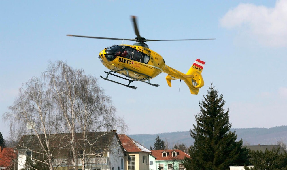 Der Bub wurde ins Spital geflogen.
