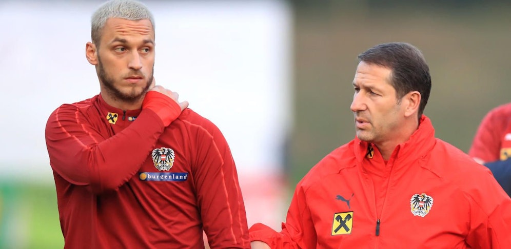 Marko Arnautovic und Franco Foda