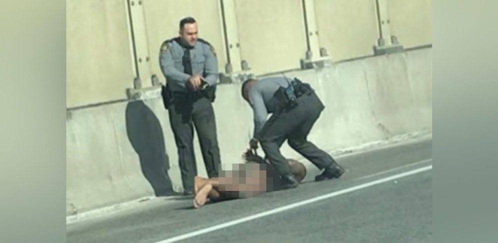 Der Mann wurde nach kurzer Jagd von der Polizei festgenommen.