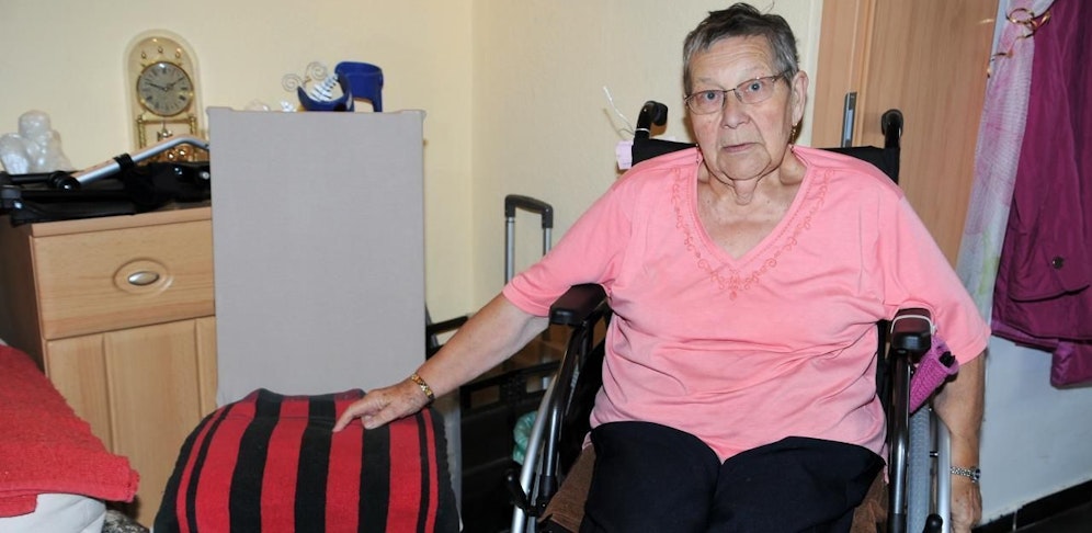 Brigitte Rosenbusch musste knapp 4 Stunden auf diesem Sessel ausharren.