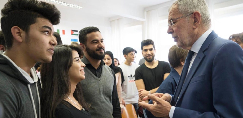Bundespräsident Van der Bellen besuchte Ende Februar das Integrationshaus in Wien