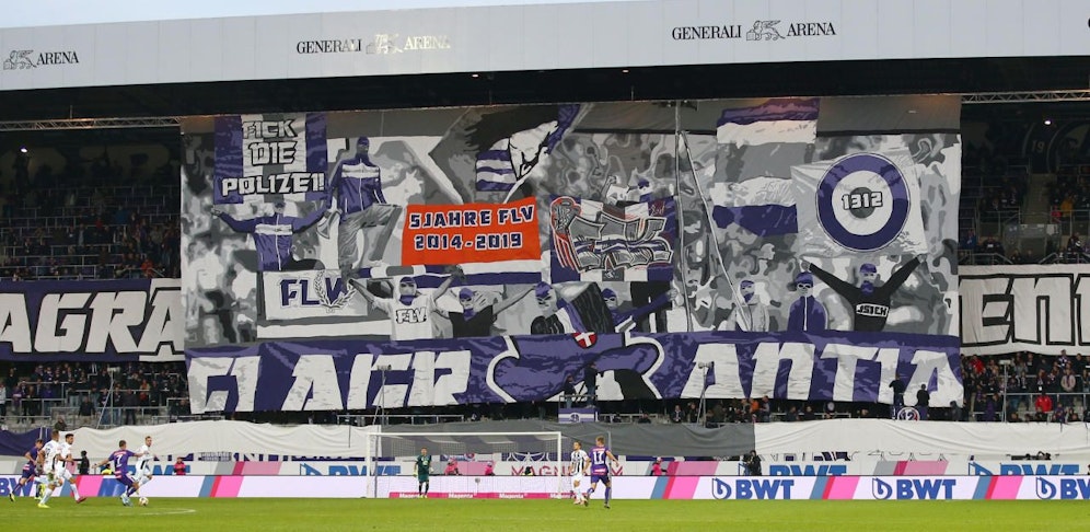 Austria-Fans sorgten mit dieser Choreo für Ärger.