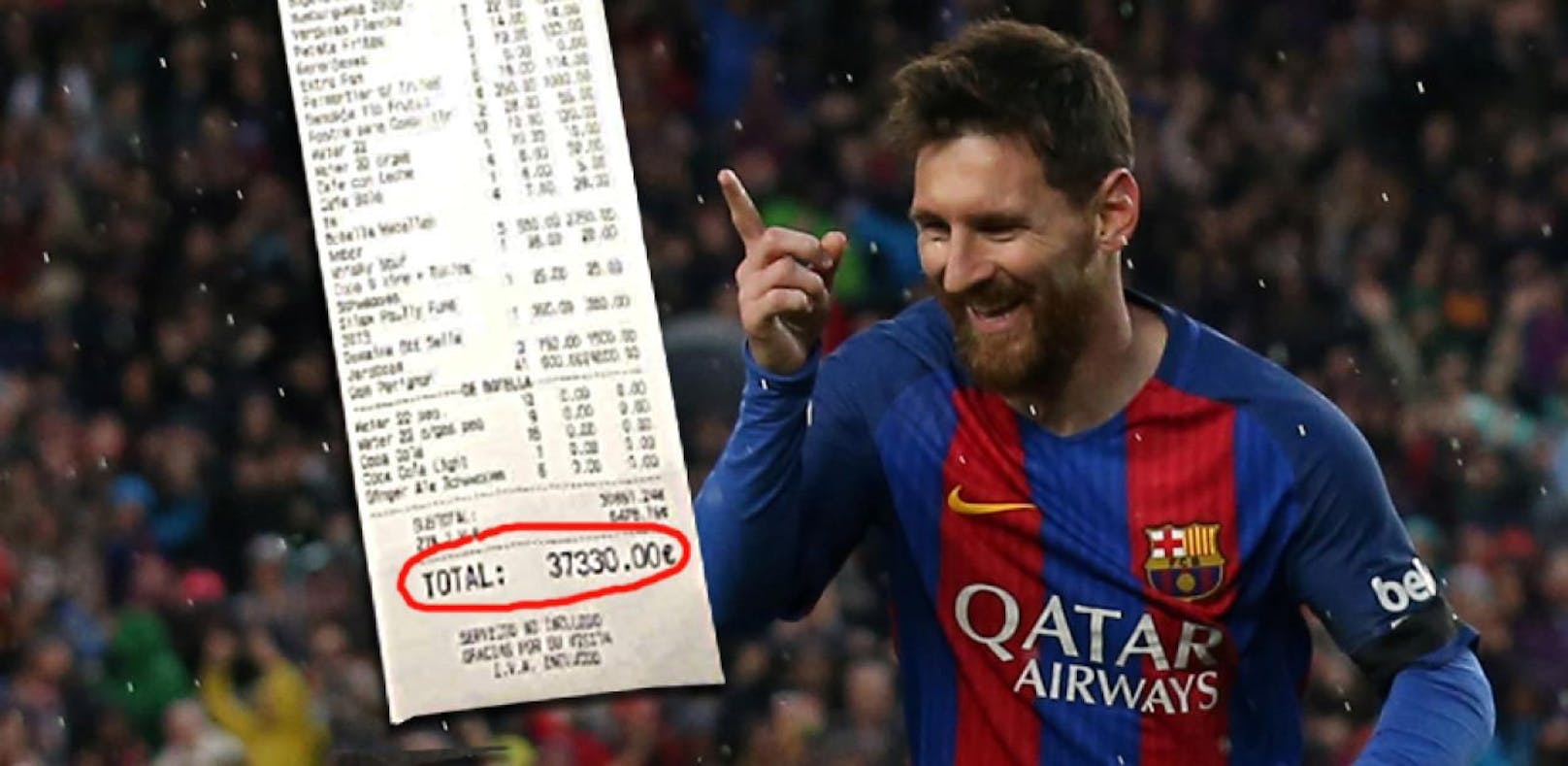 Die Wahnsinns-Rechnung der Party von Lionel Messi auf Ibiza.