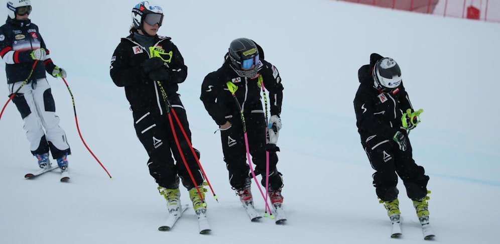 Die ÖSV-Damen zittern um ihr Rennen.