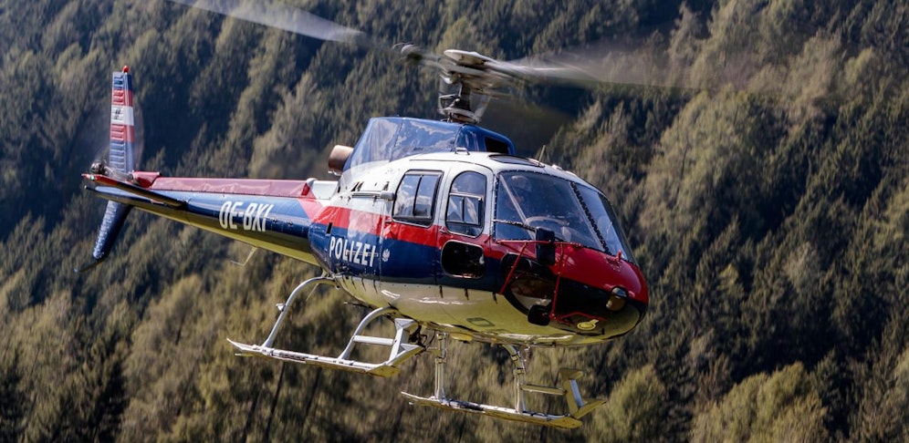 Polizeihubschrauber Libelle im Einsatz. Symbolfoto